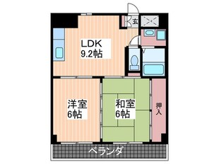 フレア２１三滝の物件間取画像